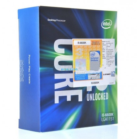 CPU Intel Core i5 - 6600K (Box No Fan Ingram/Synnex) 