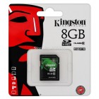 SD Card 8GB Kingston (SD10V, Class 10)