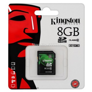 SD Card 8GB Kingston (SD10V, Class 10)