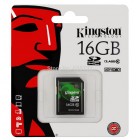 SD Card 16GB Kingston (SD10V, Class 10)