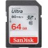 SD Card 64GB Sandisk Ultra (80MB. CL10)