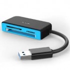 SSK SCRM330 3-In-1 USB 3.0 to Micro SD TF CF SD Card Reader