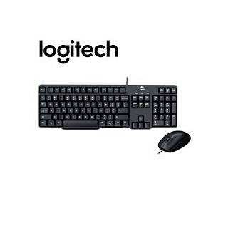 Logitech MK100 Classic Desktop Wired Keyboard Mouse Combo