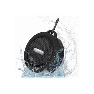 WATERPROOF BLUETOOTH SPEAKER WITH SUCTION CUP C6 - GREY / BLACK