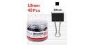 deli Binder Clips 19mm No.8565黑色长尾票夹