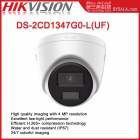 Hikvision DS-2CD1347G0-L(UF) 4 MP ColorVu Fixed Turret Network Camera