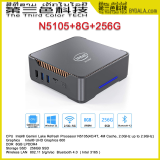 Mini PC Windows 11 Pro 8GB DDR4 RAM 256GB M.2 SSD, Mini Gaming Computer with Processor Intel N5105